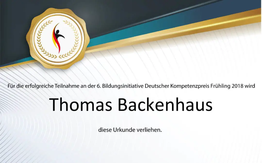 In eigener Sache